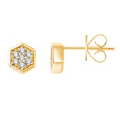 6047EAR-HEX-STUD